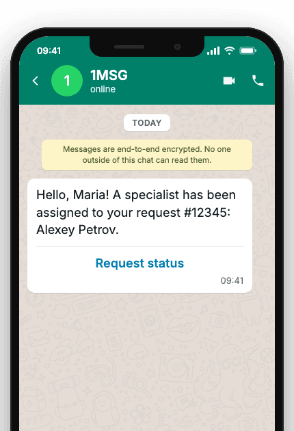WhatsApp Business API for agent assigned notification