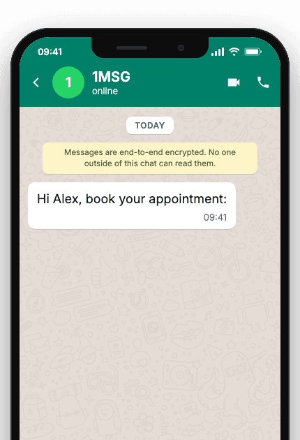 WhatsApp Business API for appointment booking — whatsapp flow