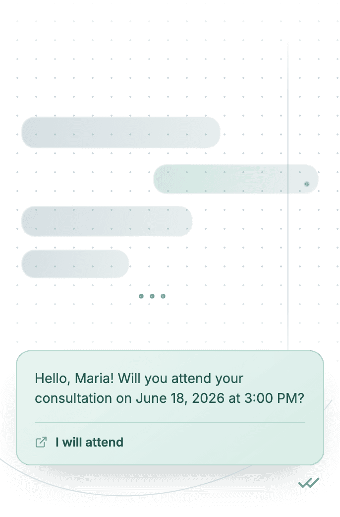 WhatsApp Business API for attendance confirmation