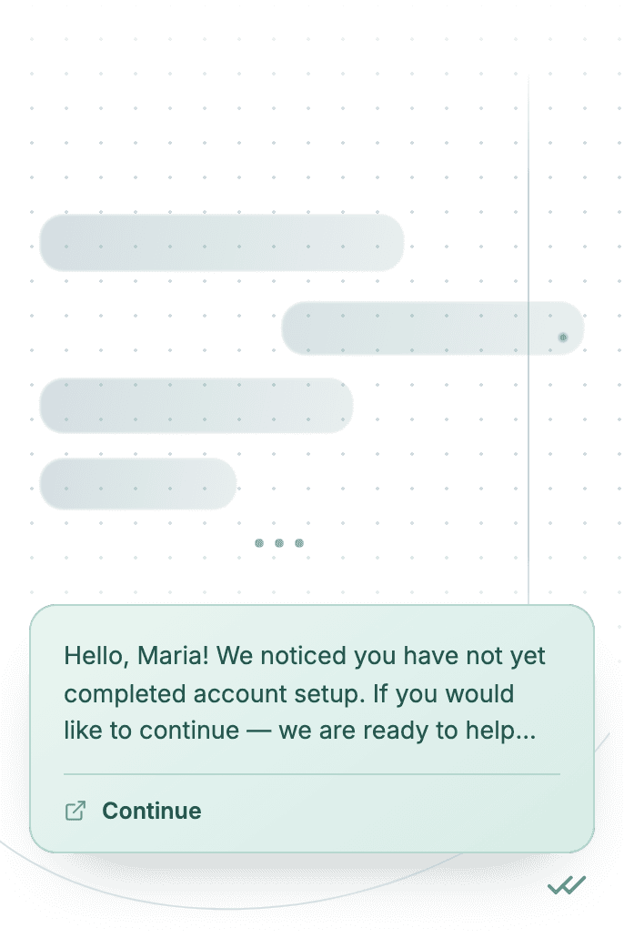 WhatsApp Business API for client inactivity notification