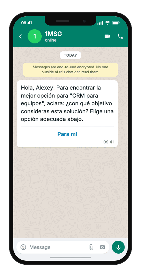 WhatsApp Business API for client needs clarification