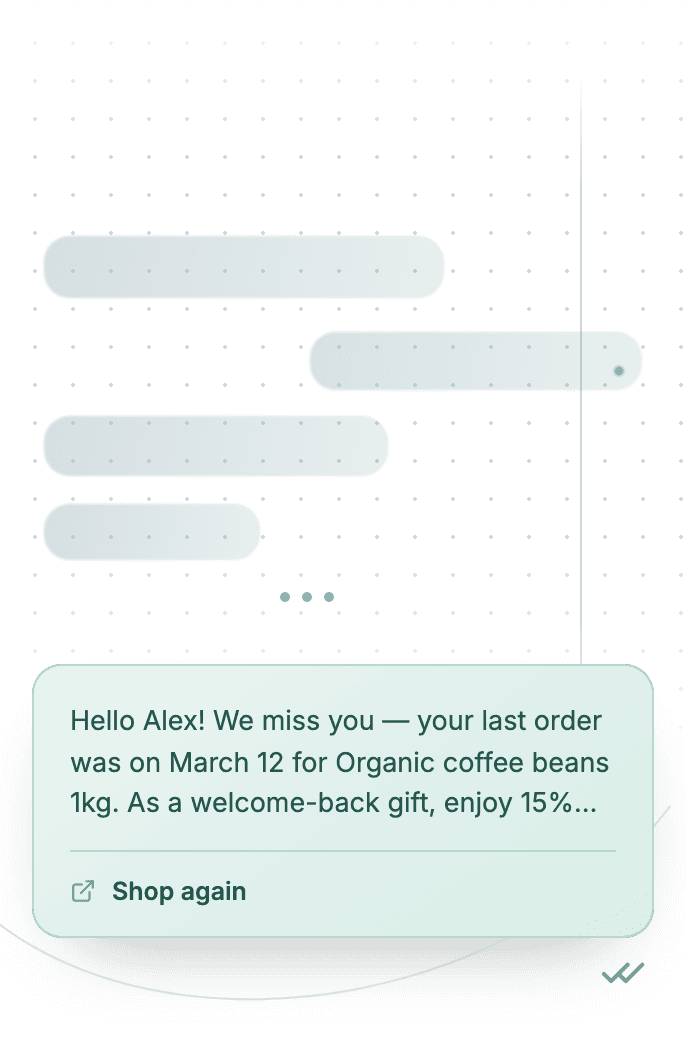 WhatsApp Business API for inactive customer reactivation