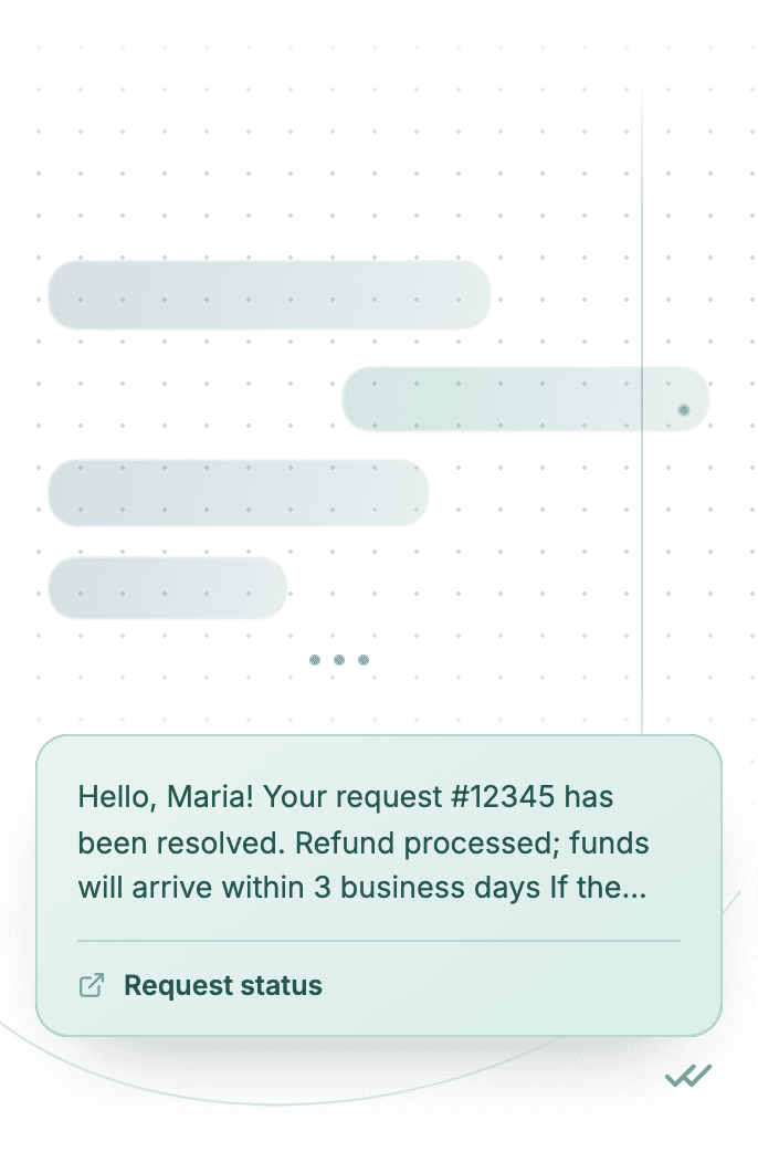 WhatsApp Business API for issue resolved notification