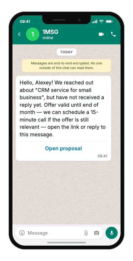 WhatsApp Business API for lead no-response follow-up