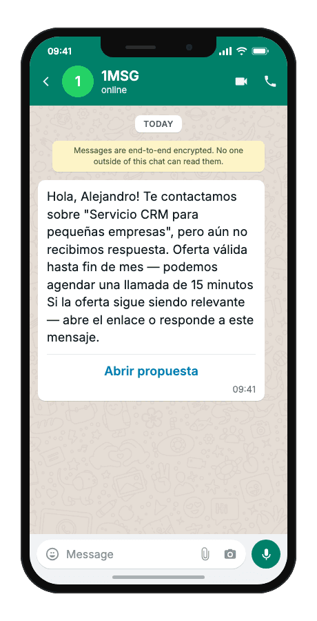 WhatsApp Business API for lead no-response follow-up
