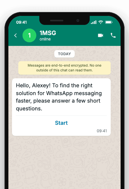 WhatsApp Business API for lead qualification through key questions