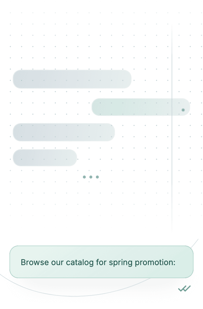 WhatsApp Business API for product catalog — interactive list
