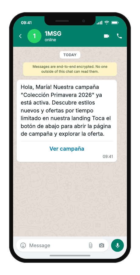 WhatsApp Business API for promo banner broadcast