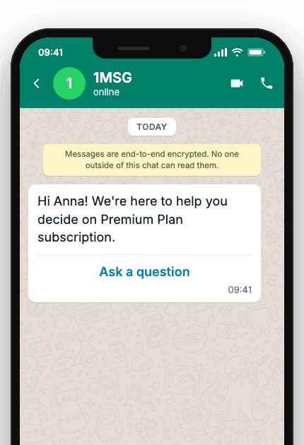 WhatsApp Business API for purchase decision nurture