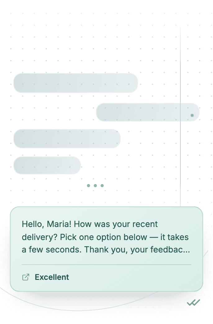 WhatsApp Business API for quick button survey