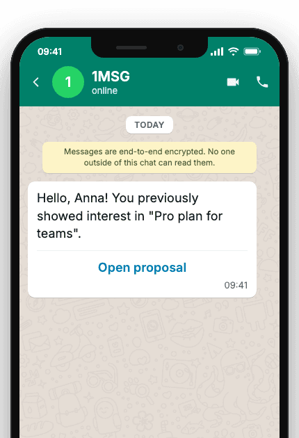 WhatsApp Business API for re-engage previously interested lead