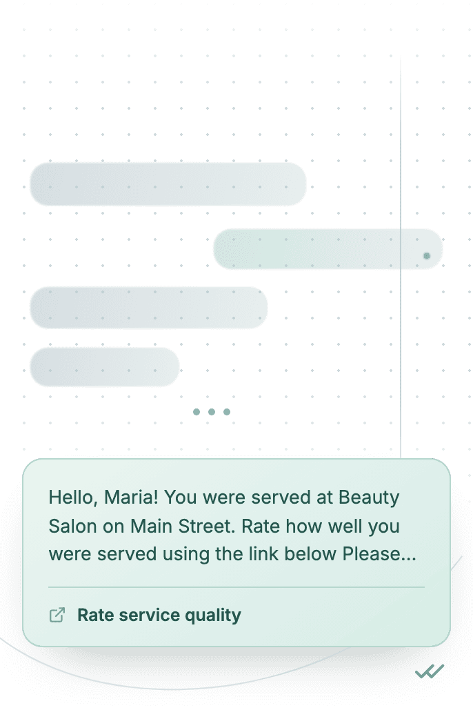 WhatsApp Business API for service quality survey