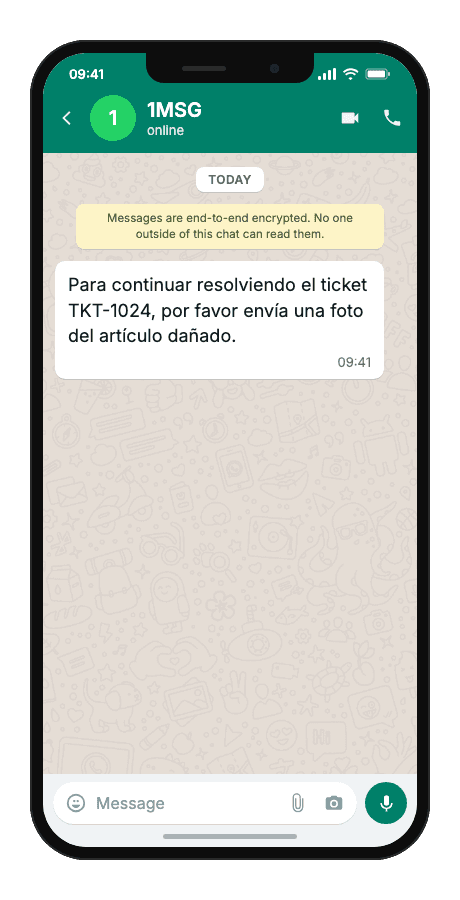 WhatsApp Business API for session reply — request additional information