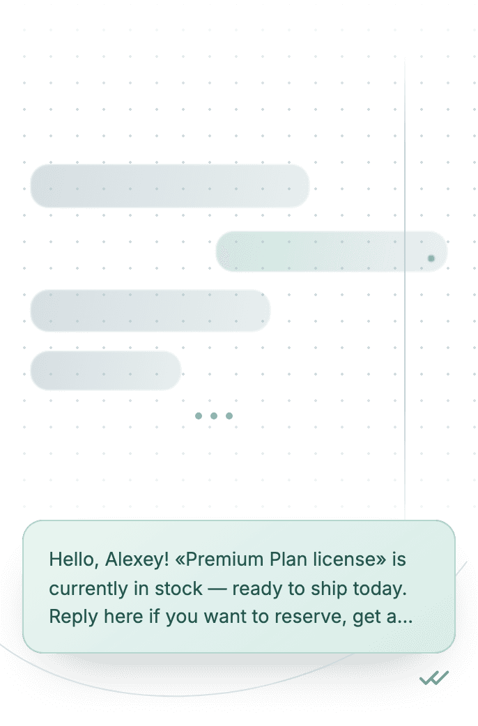 WhatsApp Business API for session reply — availability inquiry