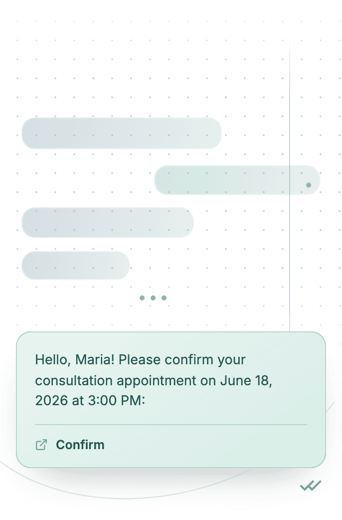 WhatsApp Business API for visit date and time clarification