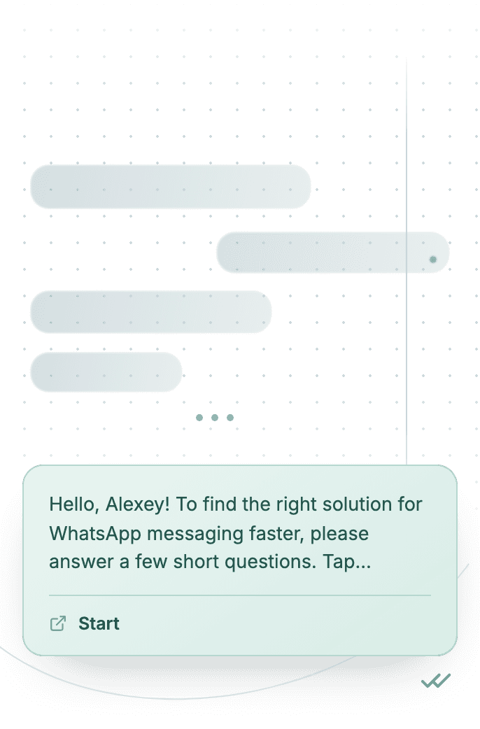 WhatsApp Business API for lead qualification through key questions