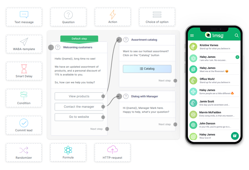 3 ways to automate feedback collection in WhatsApp with 1msg.io